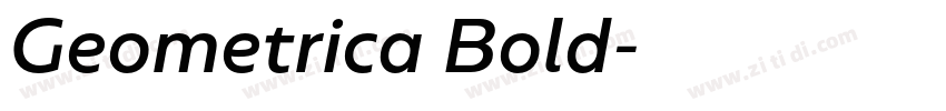 Geometrica Bold字体转换